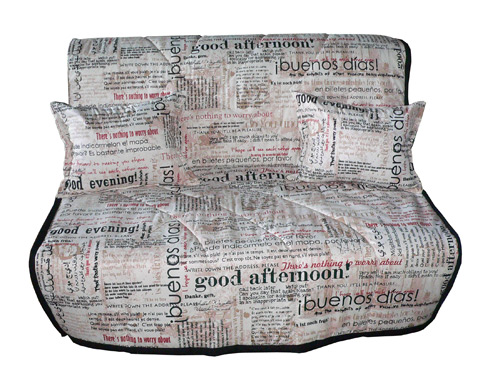 диван "Манго" в ткани "Газета"