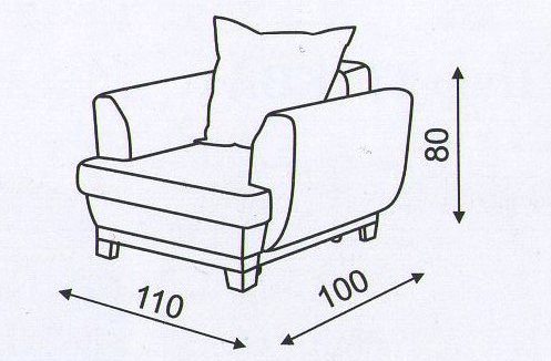 схема кресла "Флирт" в комплект 