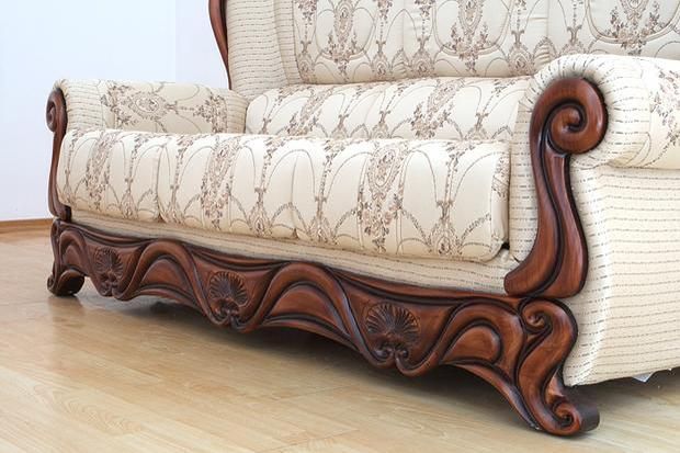 Деревянный декор дивана "Посейдон"